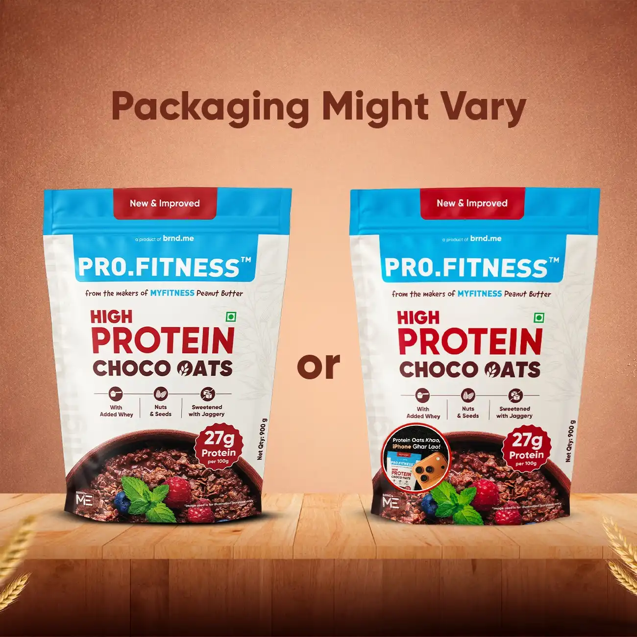 Pro.Fitness High Protein Chocolate Oats | Dark Chocolate | Healthy Oats With Nuts, Seeds & Added Whey - Image 3