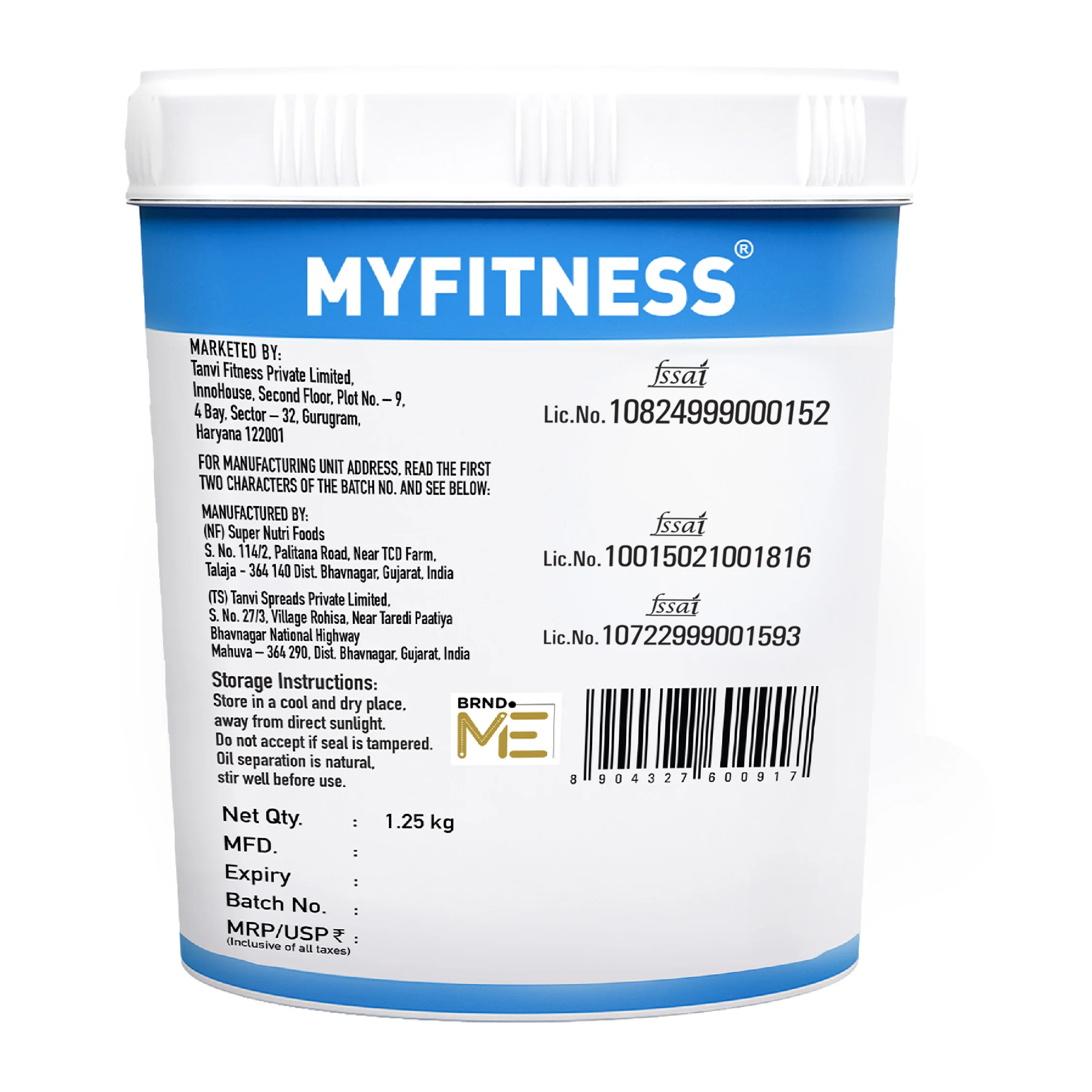 MyFitness Peanut Butter - Natural Unsweetened | 31% Protein | Crunchy | Zero Sugar Peanut Butter Spread - Image 13