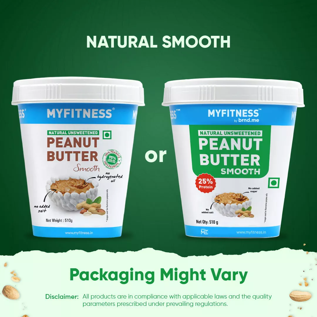 MyFitness Peanut Butter - Natural Unsweetened | 25% Protein | Smooth | Zero Sugar Peanut Butter Spread - Image 9