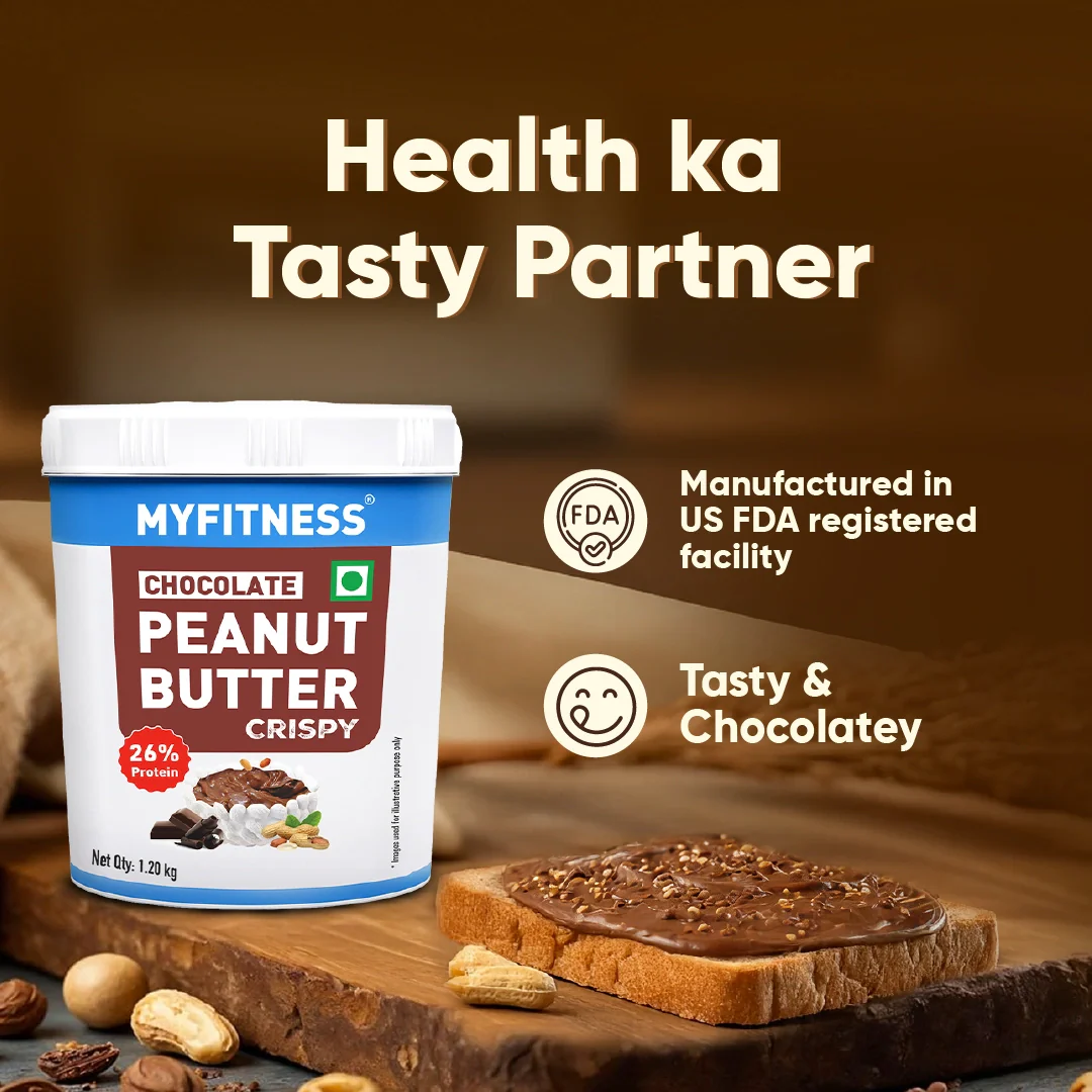 MyFitness Peanut Butter - Chocolate | 26% Protein | Crispy | Chocolate Peanut Butter Spread - Image 3