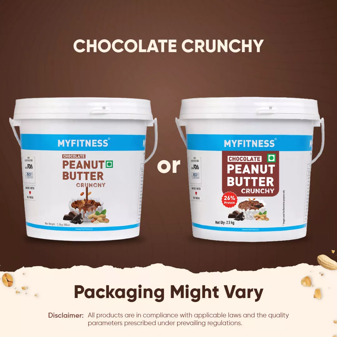 MyFitness Peanut Butter - Chocolate | 26% Protein | Crunchy | Chocolate Peanut Butter Spread - Image 12