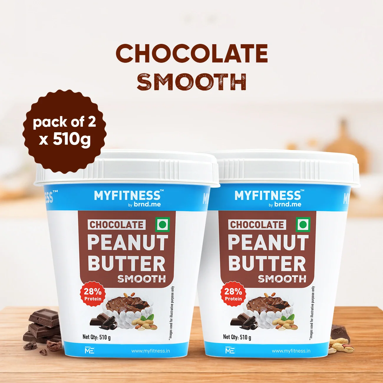 MyFitness Peanut Butter - Chocolate | 28% Protein | Smooth | Chocolate Peanut Butter Spread - Image 13