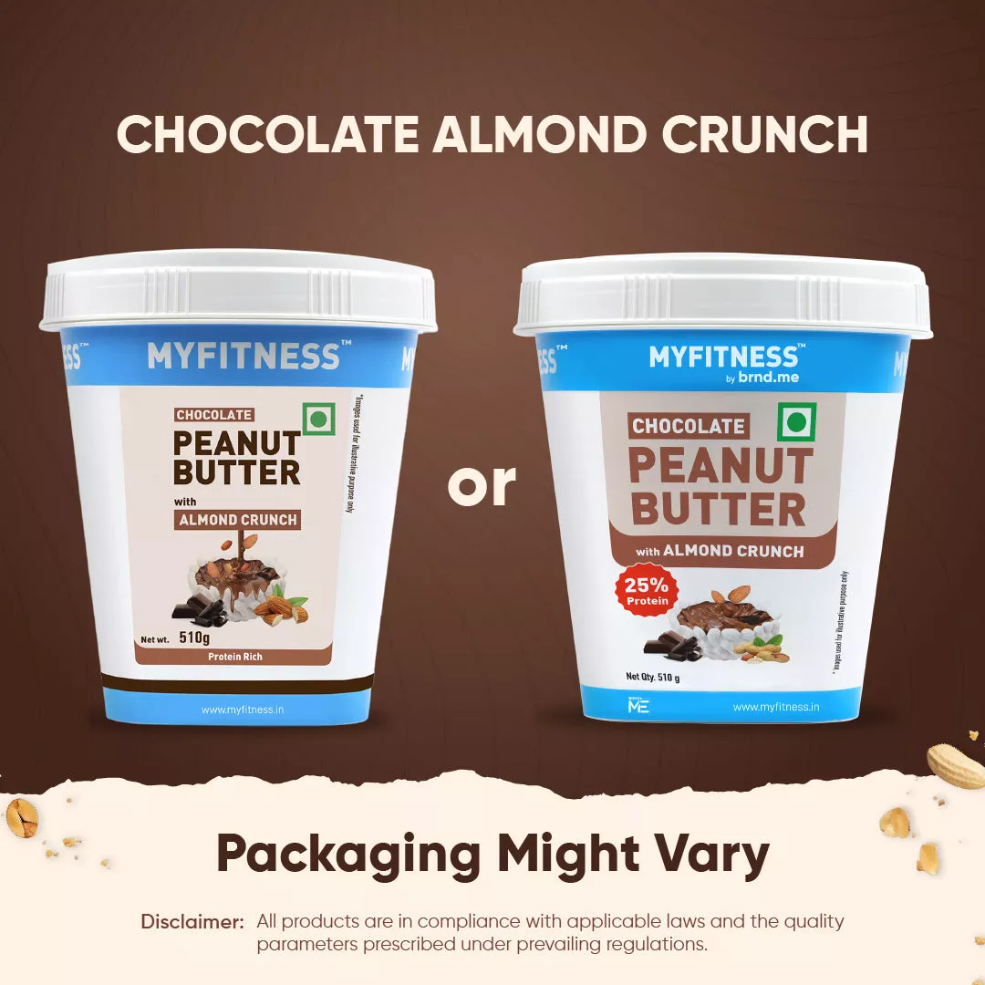MyFitness Peanut Butter - Chocolate | 25% Protein | Almond Crunch | Chocolate Peanut Butter Spread - Image 2