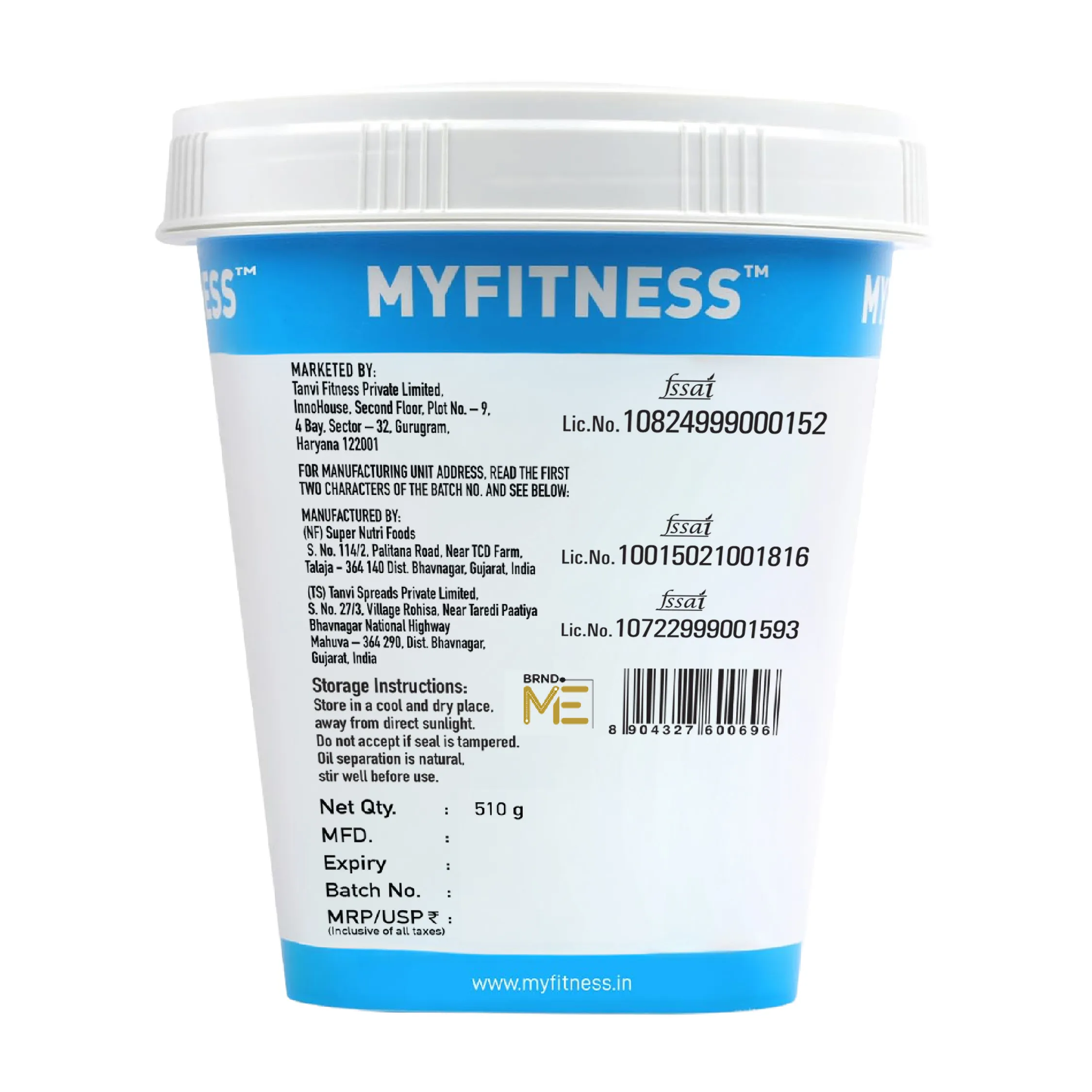 MyFitness Peanut Butter - Chocolate | 25% Protein | Almond Crunch | Chocolate Peanut Butter Spread - Image 9