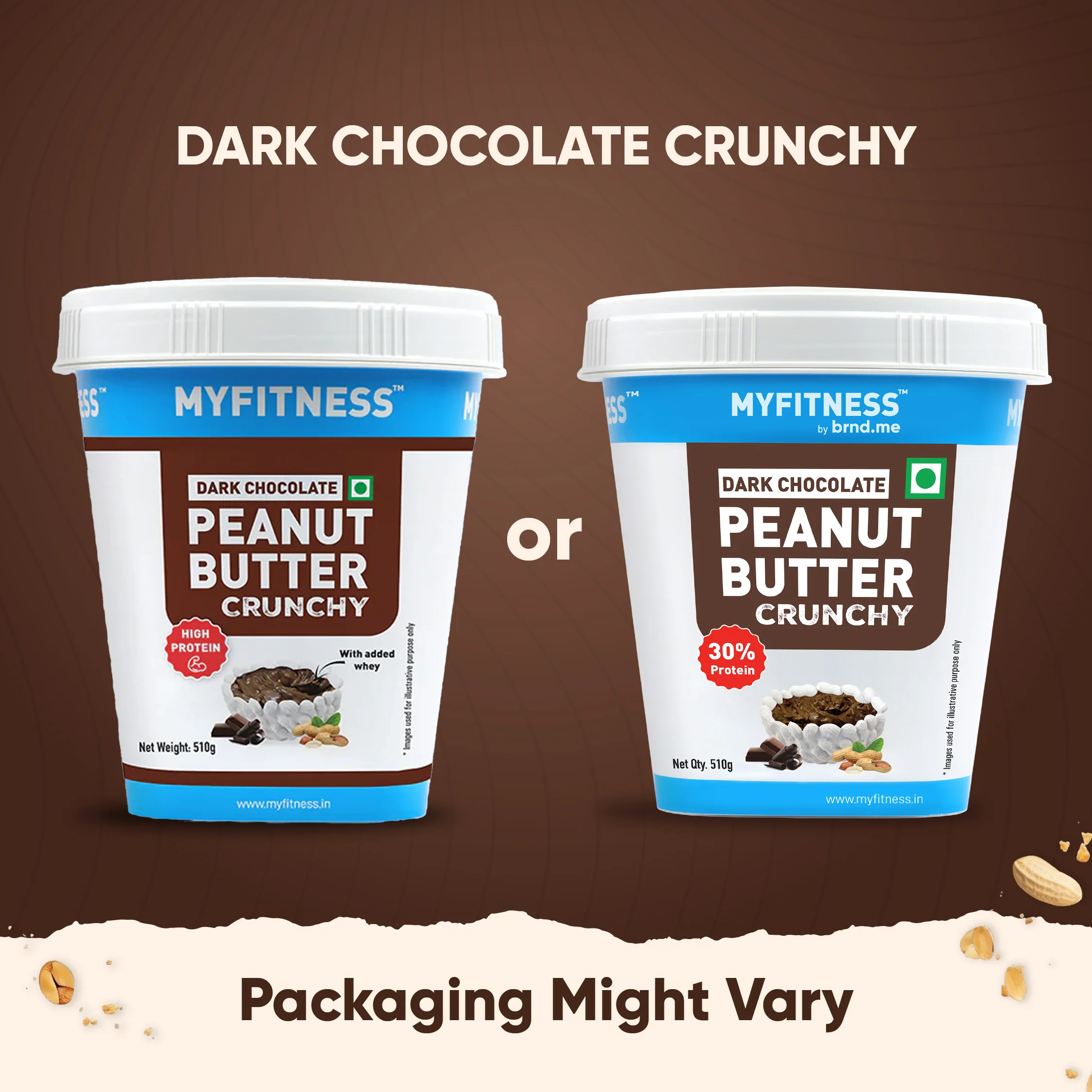 MyFitness Peanut Butter - Dark Chocolate | 30% Protein | Crunchy | Rich Chocolate Peanut Butter Spread - Image 9