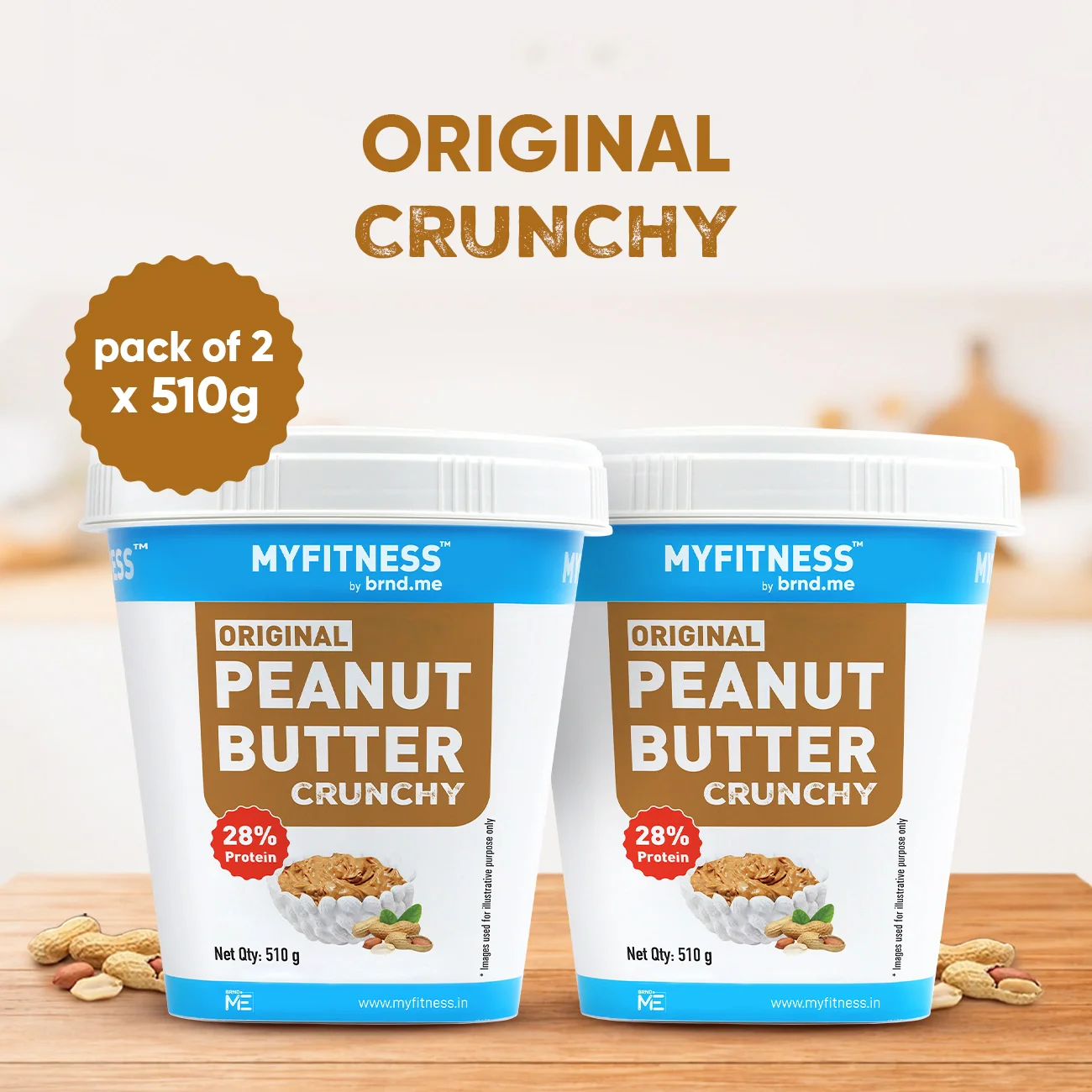 MyFitness Peanut Butter - Original | 28% Protein | Crunchy | Classic Peanut Butter Spread - Image 10