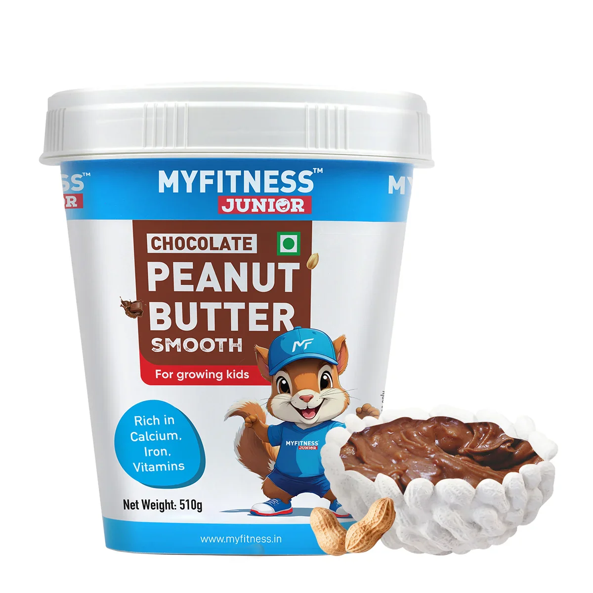 MyFitness Peanut Butter Junior - Chocolate | 25% Protein | Smooth | Healthy Chocolate Spread for Kids - Image 7