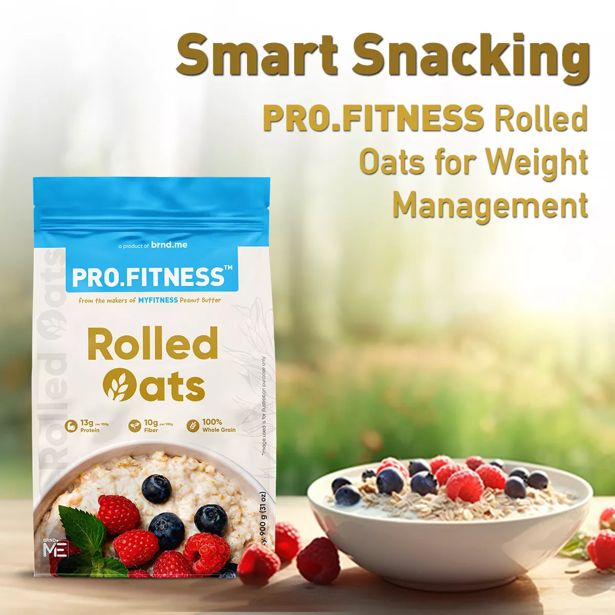 Pro.Fitness Rolled Oats | 13% Protein | Healthy Oats With High Fiber and Zero Cholesterol - Image 4